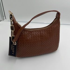 Deluxity Brown Woven Purse